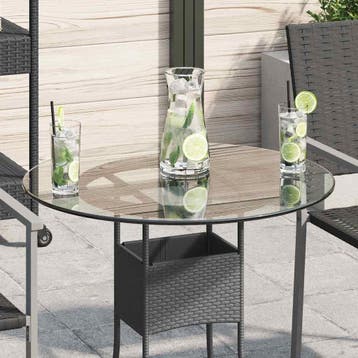 vidaXL Tafelblad van gehard glas 600 mm rond, Huis en Inrichting, Verzenden, Nieuw