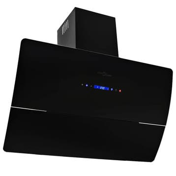 vidaXL Wandafzuigkap 756 m³/u 90 cm roestvrij staal zwart, Elektronische apparatuur, Verzenden, Nieuw