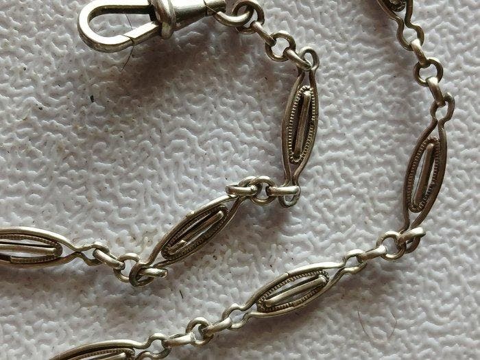 Cadena de plata para reloj de bolsillo - 1900-1949, Bijoux, Sacs & Beauté, Montres | Hommes