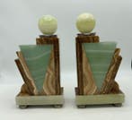 Serre-livres (2) - Marbre, Onyx, Métal, Antiquités & Art