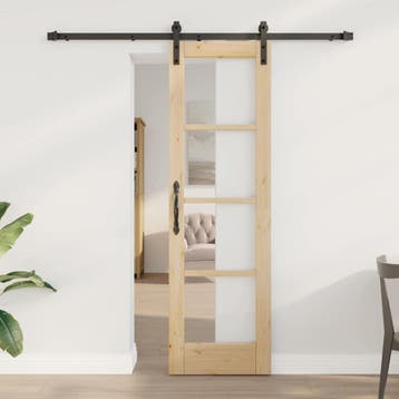 vidaXL Schuifdeur ORKDAL Naturel 61 x 198,5 cm, Doe-het-zelf en Bouw, Deuren en Vliegenramen, Verzenden, Nieuw
