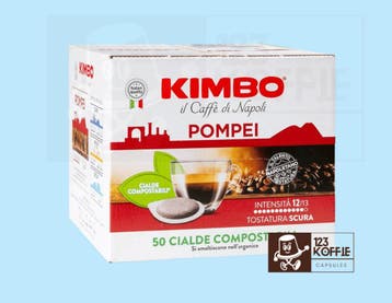 Kimbo Pompei ESE 44 mm 50 x Intense Napolitaanse Koffiepads, Verzenden