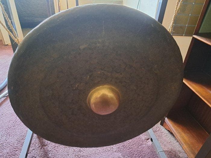 Oosterse gong - Brons - Aziatische gong, Antiquités & Art, Antiquités | Autres Antiquités