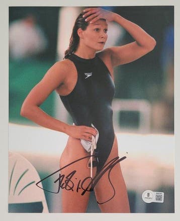 Olympische Spelen - Franziska Van Almsick - Handtekening,