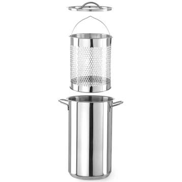 Asperge-/Pastapan | RVS | 5.5L | Div. Warmtebronnen | Incl., Verzenden