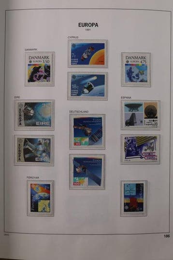 Europe unifiée CEPT 1991/1999 - Collection complète dans, Gestempeld