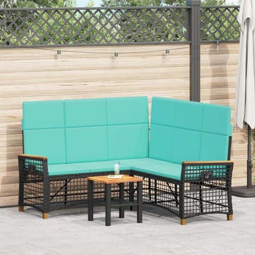 vidaXL Tuin verstelbare bank set 5-Aantal zitplaatsen, Verzenden, Nieuw