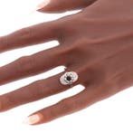 Ring - 18 karaat Geel goud, Witgoud - Diamant - Vintage, Nieuw