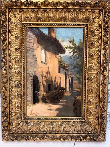 Silvestro Lega (1826-1895) - Borgo toscano