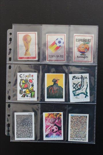 1982 Panini Ein Satz / One Set (-2 #59 #417) World Cup, Nieuw