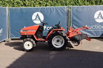 Veiling: Minitractor Mitsubishi MT155 Diesel 15pk Met Grondf, Ophalen