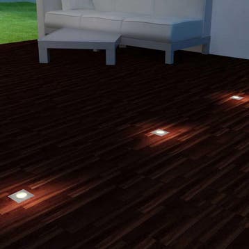 vidaXL LED-Grondspots buiten 3 stuks vierkant, Verzenden, Nieuw