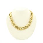Gouden Figaro schakelketting, Ophalen of Verzenden, Gebruikt, Overige kleuren, Goud