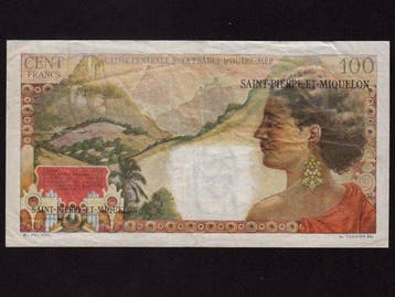 Saint-Pierre en Miquelon. - 2 Nouveaux Francs sur 100 Francs
