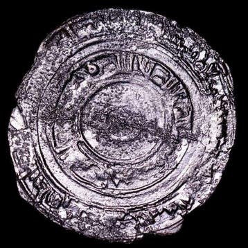 . Fatimidenkalifaat Al-Aziz. 1/2 Dirham Struck in Egypt