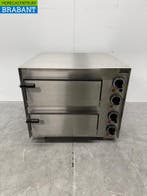 RVS Ascobloc Dubbele Pizzaoven 2 x 35 cm Steen 230V Horeca, Ophalen of Verzenden, Nieuw in verpakking