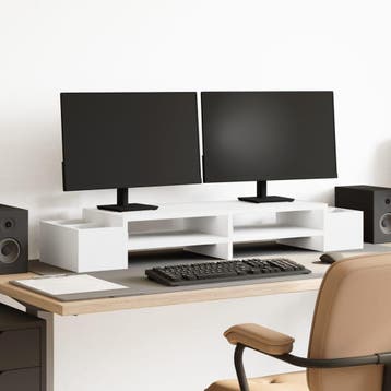 vidaXL Monitorstandaard met opbergruimte 100x27x15 cm, Verzenden