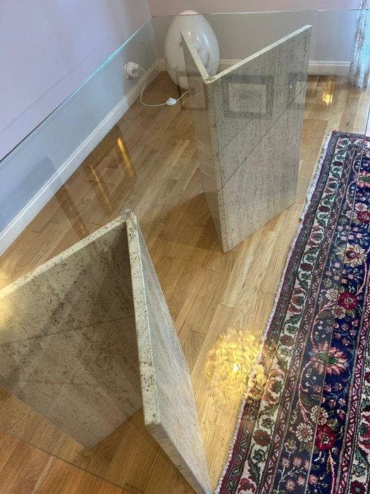 Table à manger - Verre, Travertin, Maison & Meubles, Maison & Meubles | Autre