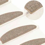 vidaXL Trapmatten 15 st 65x21x4 cm Bruin Halfrond Groot, Verzenden
