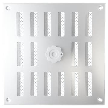 Aluminium afsluitbaar schuifrooster opbouw 195 x 195mm - ALU, Doe-het-zelf en Bouw, Verzenden, Nieuw