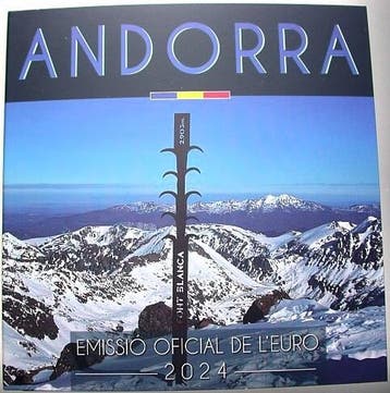 3,88 Euro, munten set 1 Cent 2 Euro (8 Muenz 2024 Andorra, Verzenden, België