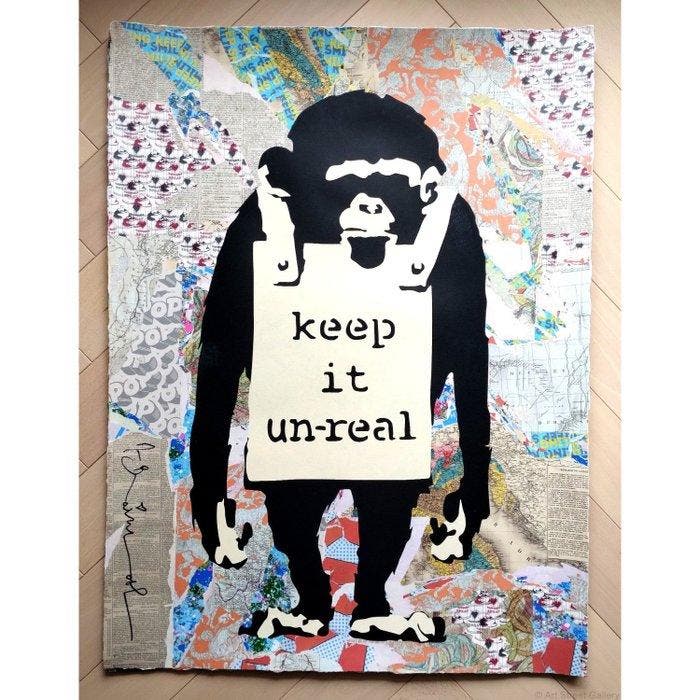 Mr Brainwash (1966) - Keep It Unreal (UNQ 1/1), Antiek en Kunst, Kunst | Designobjecten