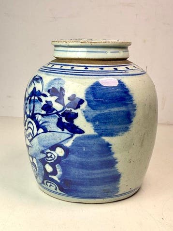 Gemberpot - gemberpot met deksel - Porselein - antieke, Antiek en Kunst