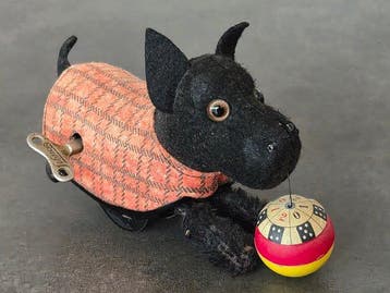 Schuco - Personnage jouet en étain - Glückshund Tippy 990 -, Antiquités & Art, Antiquités | Jouets