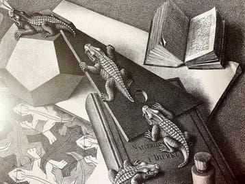 Maurits Cornelis Escher (1898-1972) - REPTILES (1943) -