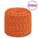 vidaXL Boottouw 8 mm 250 m polypropyleen oranje, Verzenden