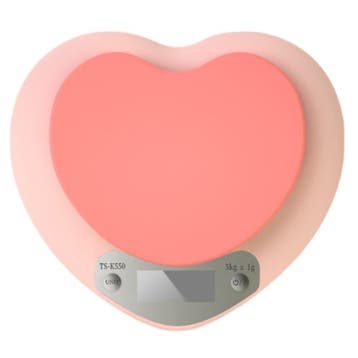 Roze Hartjes Keukenweegschaal tot 5Kg Weegschaal Keuken Digi, Verzenden, Nieuw