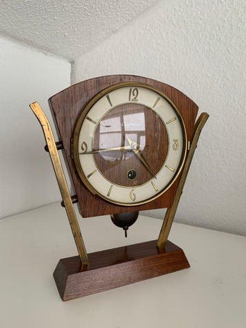 Tafelklok - Olympic - Mid-century modern - Teak - 1960-1970