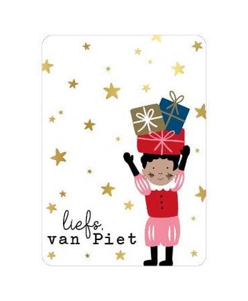 1x Wenskaart  Liefs van Piet (A6 wenskaarten, Kaarten), Diversen, Verzenden, Nieuw