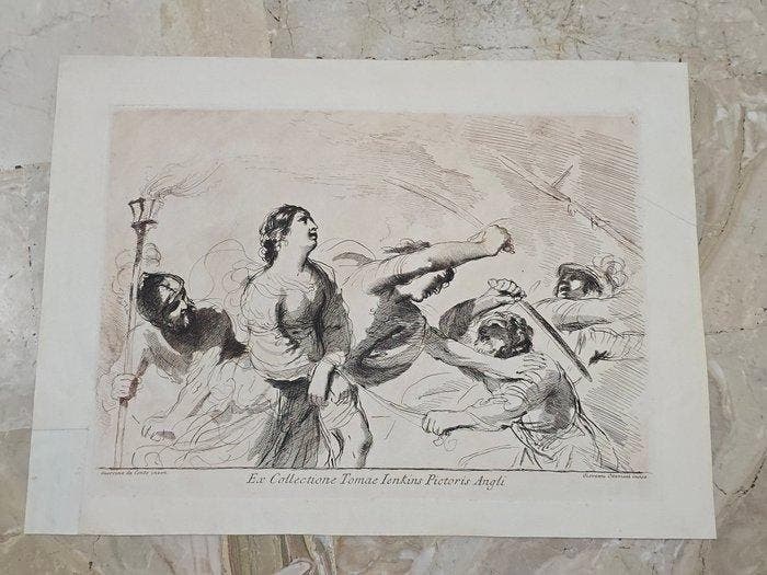 Guercino (1591-1666) after, - Liberazione di una prigioniera, Antiek en Kunst, Antiek | Overige Antiek
