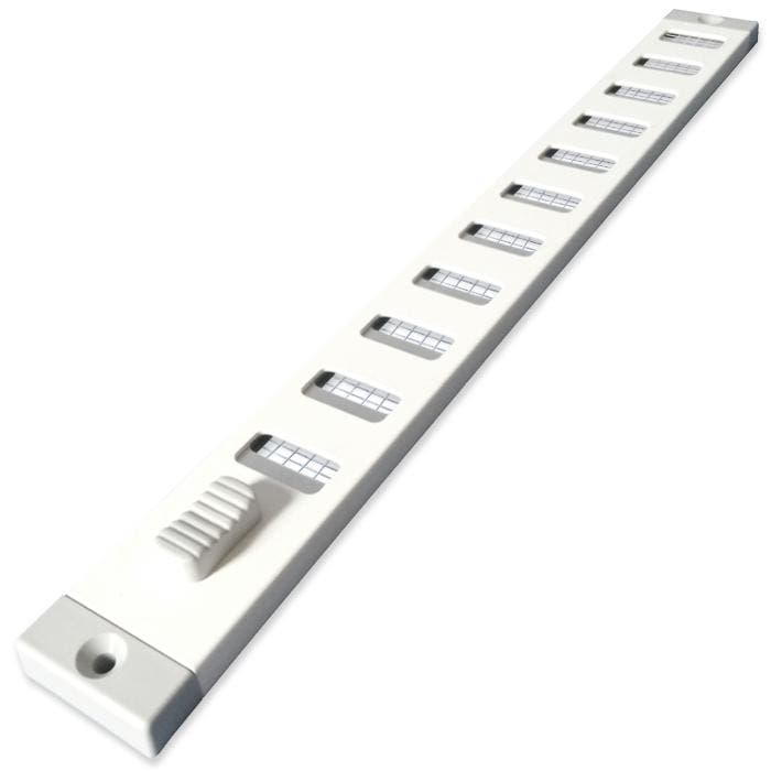 Aluminium afsluitbaar schuifrooster opbouw 750x30mm wit, Doe-het-zelf en Bouw, Ventilatie en Afzuiging, Nieuw, Verzenden