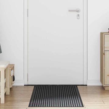 vidaXL Deurmat Zwart 60 x 180 cm Polypropyleen, Verzenden