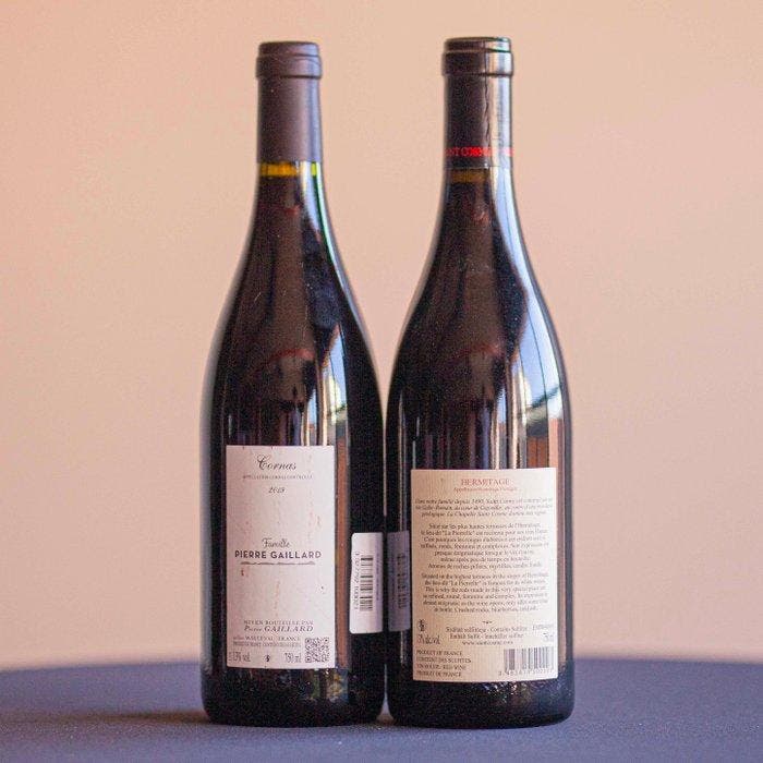Saint Cosme, Hermitage 2023 & Pierre Gaillard, Cornas 2019 -, Verzamelen, Wijnen