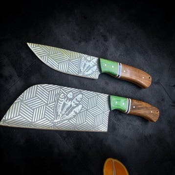 Keukenmes - Utility knife - Ambachtelijk vervaardigde, Antiek en Kunst