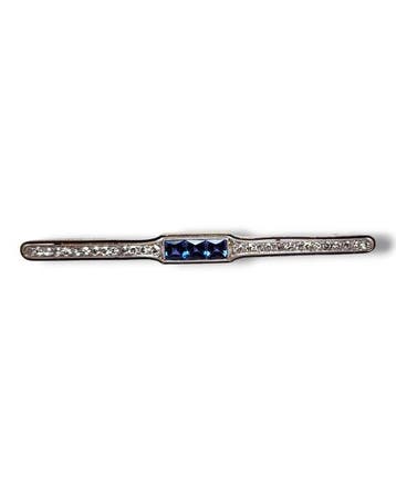 Broche - 18 carats Or jaune, Platine, Broche Art Déco en or