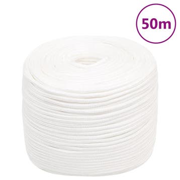 vidaXL Boottouw 8 mm 50 m polypropyleen volwit, Verzenden, Nieuw