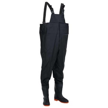 vidaXL Waadpak met laarzen maat 43 zwart, Watersport en Boten, Hengelsport | Algemeen, Verzenden, Nieuw