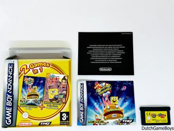 Gameboy Advance / GBA - 2 Games In 1 - Spongebob De Film / E, Verzenden