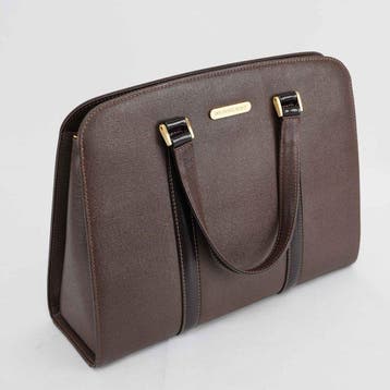 Burberry - Vintage Brown Leather Briefcase Handbag – Nova