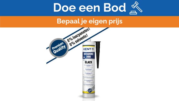 Bieden: Kent Rotabond 2000 Zwart MS-Polymeer Kit, Sports nautiques & Bateaux, Accessoires & Entretien, Enlèvement ou Envoi