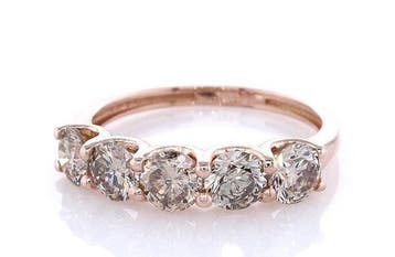 Zonder minimumprijs - Ring - 14 karaat Roségoud - 1.72ct., Nieuw