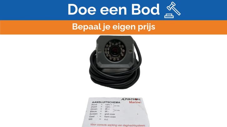 Bieden: Alphatron AlphaCam mini PU IR 16.0 mm marine proof, Sports nautiques & Bateaux, Instruments de navigation & Électronique maritime