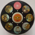 6 seltene Laterna Magica runde Scheibenbilder (Serie 650), Nieuw