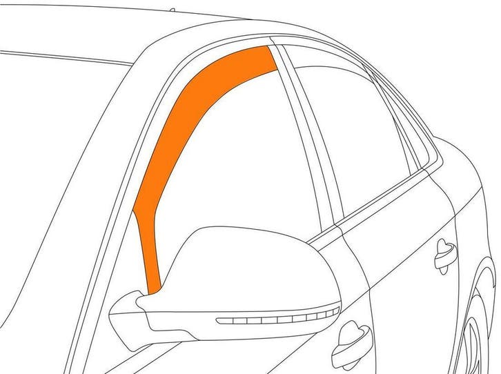 Zijwindschermen | geschikt voor Honda Civic sedan 2004-2005, Autos : Divers, Tuning & Styling, Envoi