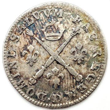 Frankrijk. Louis XIV (1643-1715). 5 Sols 1702-D, Lyon