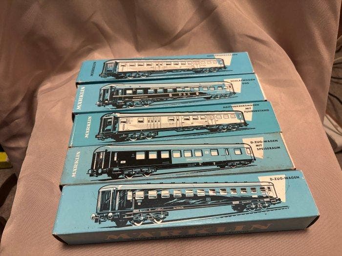 Märklin H0 - Modeltrein personenwagen (5) - DB, DSB, SBB, Hobby & Loisirs créatifs, Trains miniatures | HO